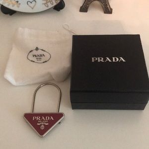 %100 authentic Prada bag’s charms / key holder